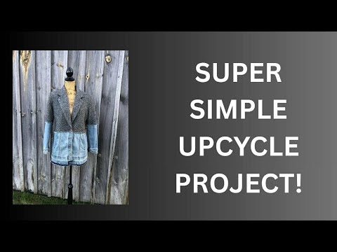 Видео: Быстрый и очень простой проект по изготовлению осенней куртки из переработанных материалов!