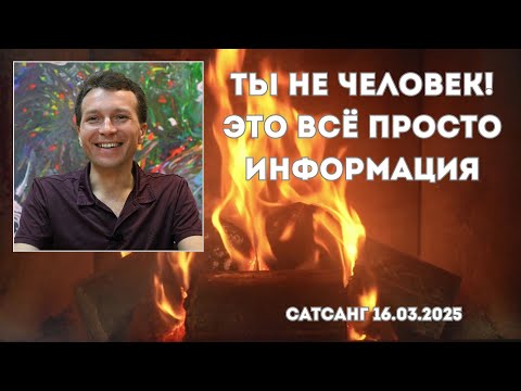 Видео: Ты не человек! Это всё просто информация. Сатсанг 16.03.2025