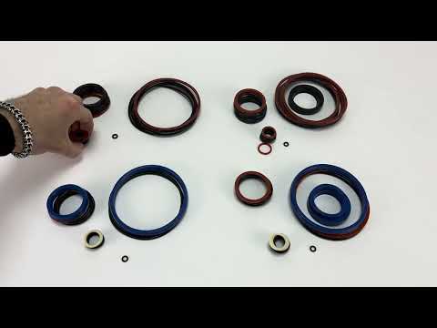 Видео: Ремкомплект циліндра Ц100 навіски МТЗ, ЮМЗ. Розміри. Порівняння поліуретан і гума