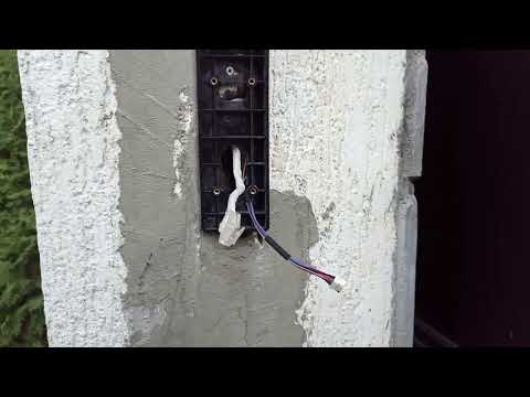 Видео: Установка вызывной панели Dahua.