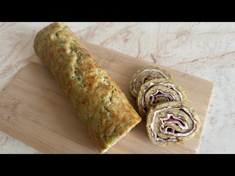 Видео: Руло от тиквички с крема сирене и шунка ✨