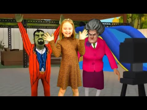 Видео: К Соседу приехало телевидение! Сосед против Училки в новых уровнях: Scary Stranger VS Scary Teacher