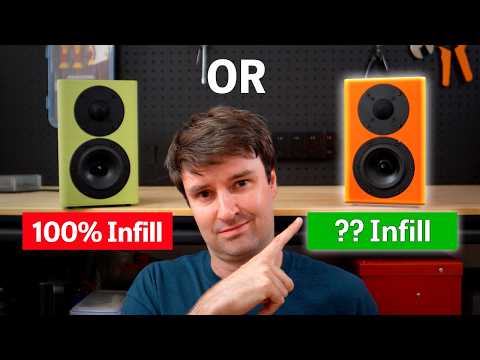 Видео: Напечатанные на 3D-принтере динамики: перестаньте тратить пластик на высокий процент заполнения