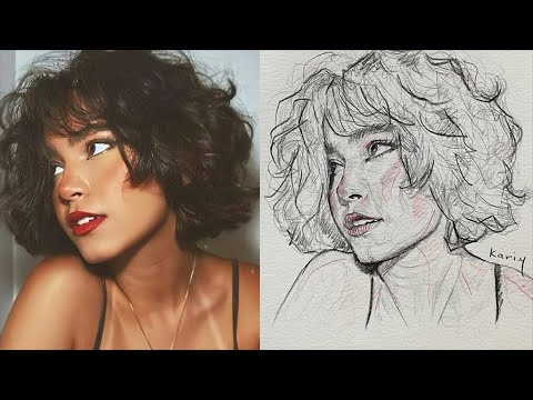 Видео: Как рисовать реалистичные портреты в технике Лумиса — простой урок