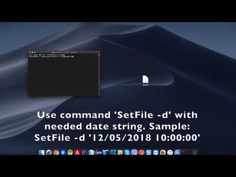 Видео: Как изменить дату создания файла в MacOS