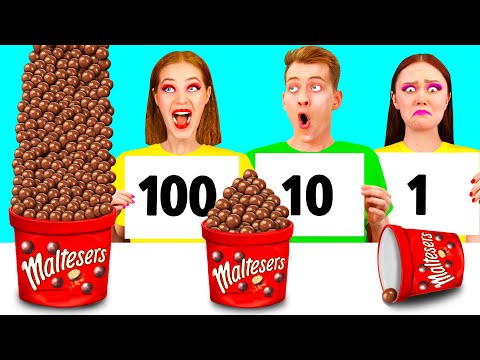 Видео: 100 Слоев Еды Челлендж | Забавные Лайфхаки с Едой от DuKoDu Challenge