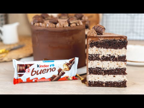 Видео: 🎂Торт "КИНДЕР Bueno"😍 Любовь СЛАДКОЕЖЕК🍫 Я - ТОРТодел!😘