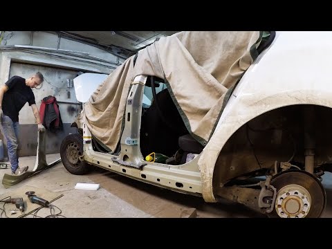 Видео: Шкода Октавия А7, покупаю порог и еду делать жестянку