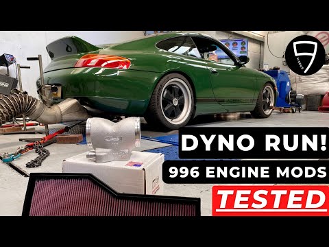 Видео: Запуск на динамометре! Проверка мощности двигателя Porsche 996: коллектор IPD, фильтр K&N + байпа...