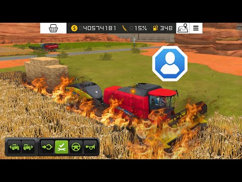Видео: Fs 18 Огонь🔥! Собирайте пшеницу и доставляйте квадратные тюки сена! Многопользовательский игровой...