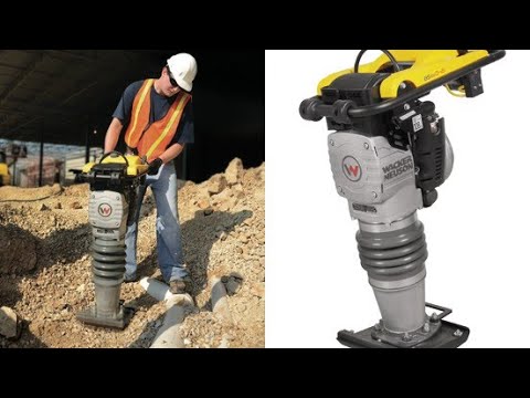Видео: Вибронога трамбовка ваккер wasker neuson. Сама глохнет. Одна из причин