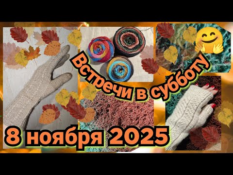 Видео: Встречи в субботу 8 ноября 2025. Вязальный влог