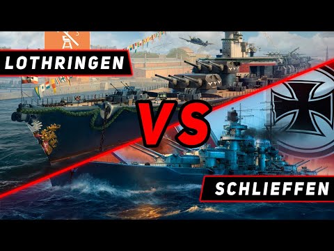 Видео: ЛИНКОР LOTHRINGEN VS SCHLIEFFEN! VKPLAY TWITCH TROVO YOUTUBE МИР КОРАБЛЕЙ | WORLD OF WARSHIPS!