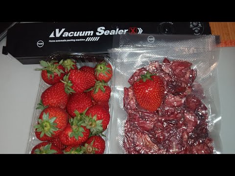 Видео: Ваакуматор  Vacuum Sealer X. Инструкция. Сушу и храню клубнику 🍓