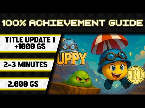 Видео: Обновление заголовка Luppy 1. Прохождение достижения 100% * 1000GS за 2-3 минуты *