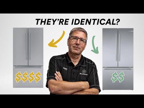 Видео: Отдельно стоящий холодильник Thermador против идентичного холодильника Bosch