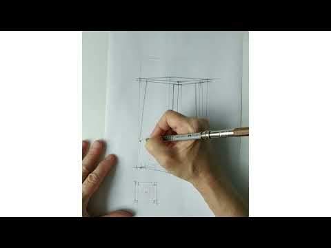 Видео: Рисуем табуретку карандашом.