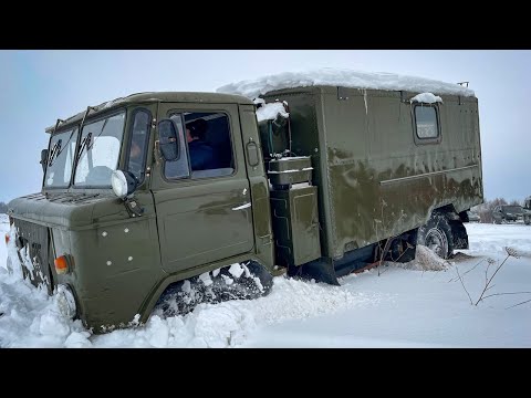 Видео: ЗИМНИЙ ОФФРОУД. ЗАСАДИЛИ ШИШИГУ. ГАЗ66.