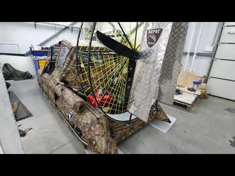 Видео: Обзор обновленной Аэролодки Берег 35 ЛЮКС