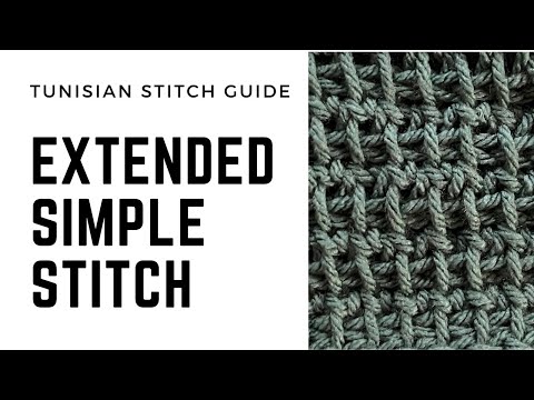 Видео: Руководство по тунисскому стежку – Расширенный простой стежок