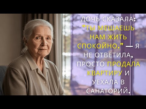 Видео: Дочь сказала Ты мешаешь нам жить спокойно  — Я не ответила, просто продала квартиру и уехала в......