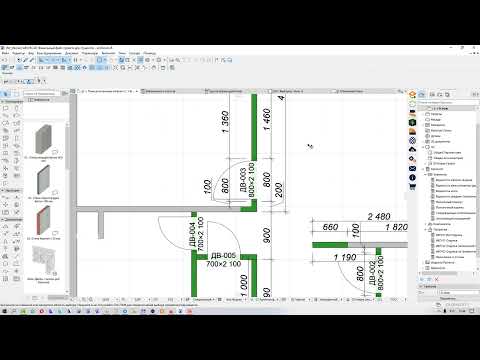 Видео: Расчет откосов и наличников в Archicad 26