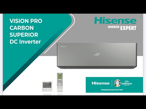 Видео: Обзор флагманского кондиционера Hisense Vision Pro Carbon Inverter