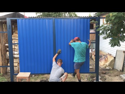 Видео: Ворота калитка в рамке