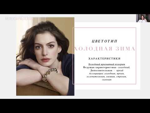 Видео: Цветотип "Холодная зима/Cool Winter" - как определить? Подробный разбор с примерами.