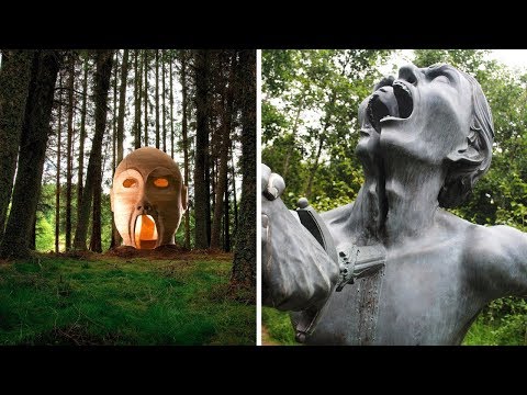 Видео: 55 загадочных статуй, найденных в лесу