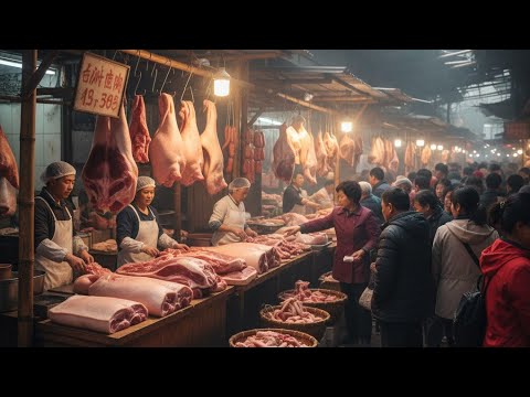 Видео: Цены на свинину растут — посмотрите, как люди спешат купить эту 500-фунтовую свинью!