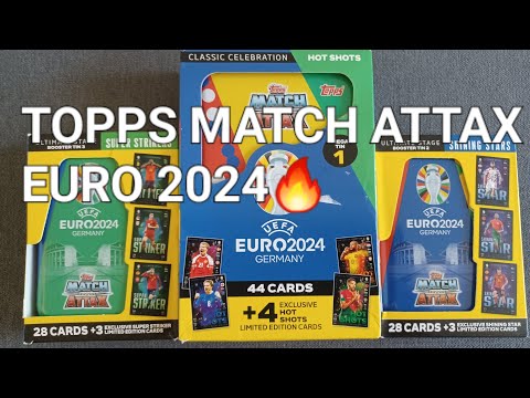 Видео: Topps Match Attax Euro 2024. Распаковка тина по коллекции Match Attax Euro 2024⚽️.