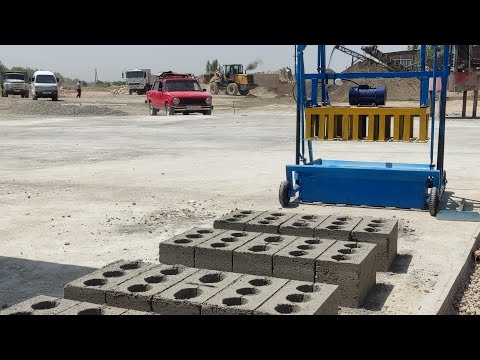 Видео: Шлакоблок бизнеси учун станоклар 97-587-01-05