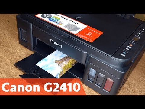 Видео: Обзор Canon PIXMA G2410 | Заправка, подключение и тестирование МФУ