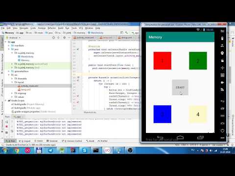 Видео: Android для начинающих. Урок 2.  Архитектура Android.  Игра Memory.