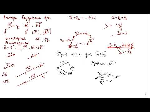 Видео: Векторы  Базис системы векторов  Деление отрезка в данном отношении