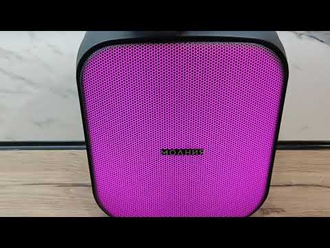 Видео: регулировка и выбор подсветки на компактной акустике Урал молния 1400