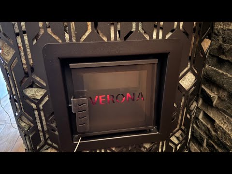 Видео: Рекорд температуры камня в закрытой каменки печи Верона / Verona