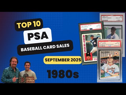 Видео: 10 лучших продаж бейсбольных карточек PSA на eBay с 1980-х годов по сентябрь 2025 года