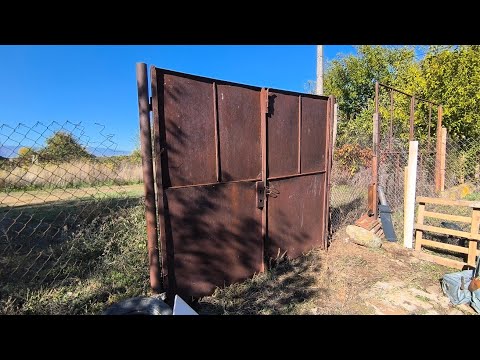 Видео: От старо правим ново - портата! Ламперията на стрехата е завършена! - 70 епизод