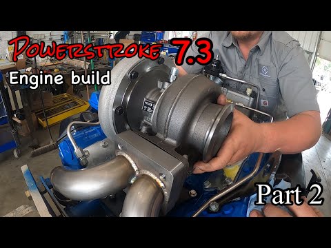 Видео: Возвращаемся к сборке 500-сильного 7.3 Powerstroke с некоторыми интересными деталями от @AreaDies...