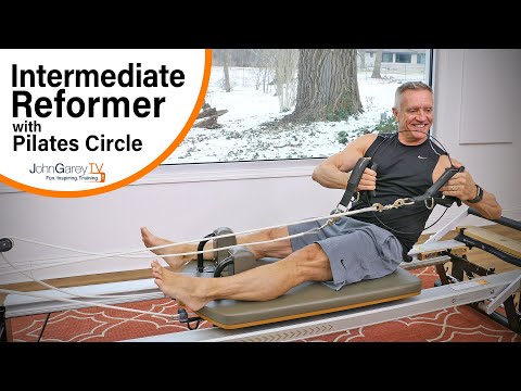Видео: Реформер пилатеса среднего уровня с фитнес-кругом