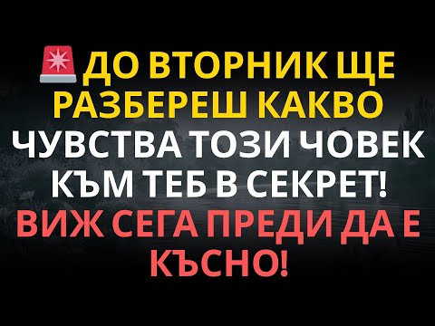 Видео: 🚨 ДО ВТОРНИК ЩЕ РАЗБЕРЕШ КАКВО ЧУВСТВА ТОЗИ ЧОВЕК КЪМ ТЕБ В СЕКРЕТ! ВИЖ СЕГА ПРЕДИ ДА Е КЪСНО!