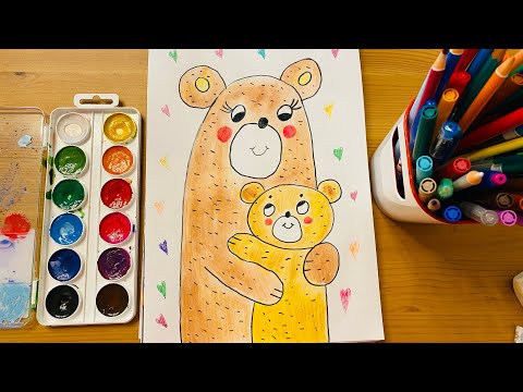Видео: РИСУНОК КО ДНЮ МАМЫ💛| РИСОВАНИЕ ДЛЯ ДЕТЕЙ| ЛЕГКИЕ РИСУНКИ
