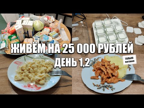 Видео: Живём на 25000 рублей в месяц/Экономное меню на семью из 4 человек