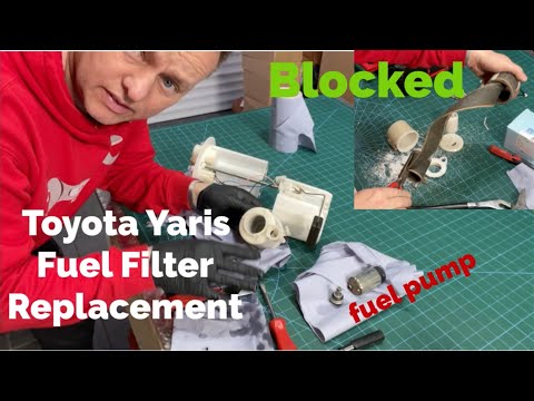 Видео: Топливный фильтр Toyota Yaris засорился, двигатель работает рывками и глохнет. Как заменить и про...