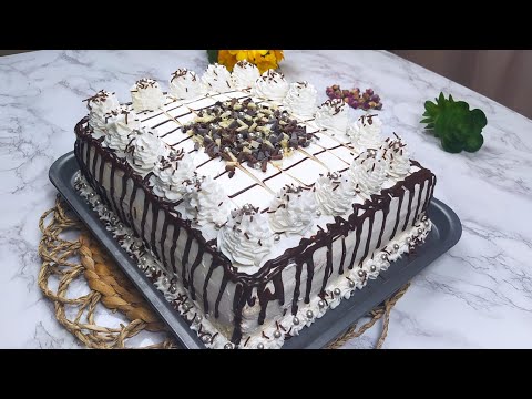 Видео: Бисквитный Торт дар Листи Тафдон — Зеби Дастархони Ид | Amazing Cake on Oven Tray— Beautiful for Eid
