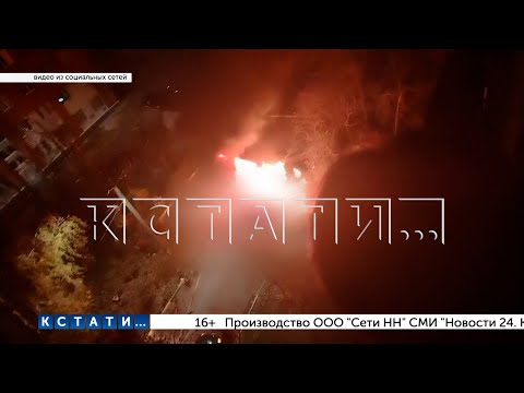 Видео: Внедорожник «БМВ» вспыхнул после капремонта и спалил ещё 3 автомобиля