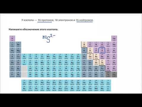 Видео: Примеры на определение изотопов и ионов (видео 14) | Химия. Введение