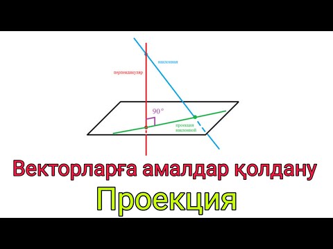 Видео: 3 - сабақ.  Векторларға амалдар қолдану  проекция ұғымы. ҰБТ. ЕНТ. Физика